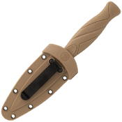 Smith and Wesson FDE Plain Edge Fixed Blade Boot Knife