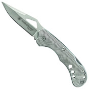 Smith & Wesson Gray Aluminum Handle Folding Knife