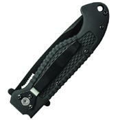 Smith & Wesson Folding Black Serrated Knife