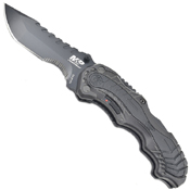 Smith & Wesson SWMP6S M & P M.A.G.I.C. Half Serrated Folder Knife