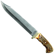 Uncle Henry 181UH Bowie Staglon Handle Fixed Blade Knife