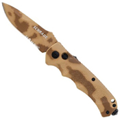 Schrade Desert Camo 4116 Steel Blade Folding Knife