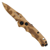 Schrade Mini Desert Camo Push Button Lock Folding Blade Knife