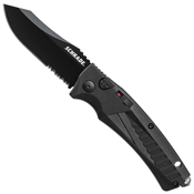 Schrade Push Button Lock Aluminum Handle Folding Blade Knife