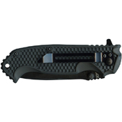 Schrade Liner Lock Drop Point Blade 3.25 Inch Black Folding Knife