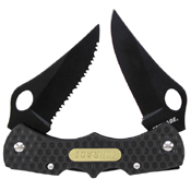 Schrade Mini Double Lockback Folding Knife Clip Point