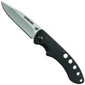 Schrade Drop Point Liner Lock Knife G10 Bead Blast Folding Knife