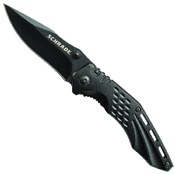 Schrade SCH213 Aluminum Handle Black Liner Lock Folding Knife