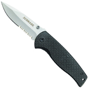 Schrade Liner Lock SCH403 Carbon Fiber Handle Folding Blade Knife