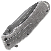 Schrade Stone Washed Aluminum Handle Folding Blade Knife