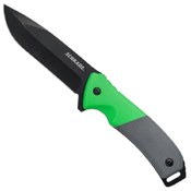 Schrade SCP17-36 Outdoor Black and Green Handle Fixed Blade Knife