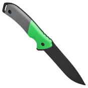 Schrade SCP17-36 Outdoor Black and Green Handle Fixed Blade Knife