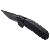 SOG-TAC XR Blackout Partially Serrated - Folding Knife