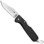 E-Clips Black Zytel Handle Folding Blade Knife