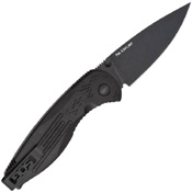 SOG Black Tini Aegis Mini Folding Knife