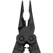 SOG Black Oxide Leather Sheath Powerlock EOD With V-Cutter