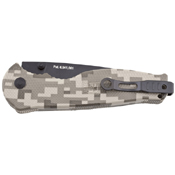 SOG Black Tini Flash II Knife With Digi Camo And Half Serrated Blade