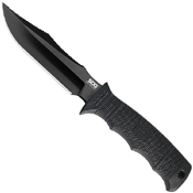 SOG Black Tini Straight Edge SEAL Pup Elite Knife With Kydex Sheath