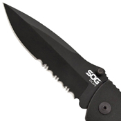 Escape Half Serrated Edge Folding Blade Knife