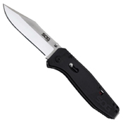 Flare Black Glass Reinforced Nylon Handle Folding Knife