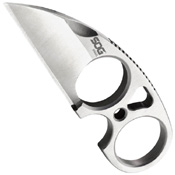 Snarl Satin Finish Fixed Blade Knife w/ Sheath