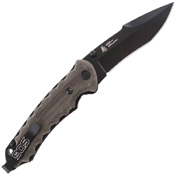 Kiku Small Linen Micarta Handle Folding Blade Knife