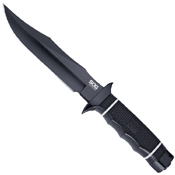 Tech Bowie Kraton Handle Fixed Blade Knife w/ Kydex Sheath