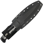 SEAL Strike Half Serrated Edge Fixed Blade Knife w/ Sheath