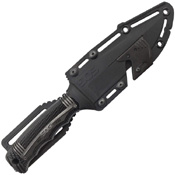 SEAL Strike Half Serrated Edge Fixed Blade Knife w/ Sheath