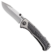 SOG Sideswipe Mini Aluminum Handle Folding Blade Knife