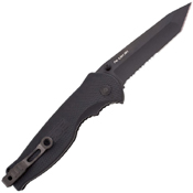 SOG Partially Serrated Flash II With Black Tini Tanto Knife