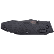 SOG Black Tini Toothlock Straight Folder Knife