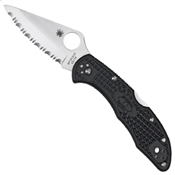 Spyderco Delica 4 Black FRN 4.25 Inch Handle Folding Knife