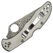 Delica 4 VG-10 Damascus Plain Edge Blade Folding Knife