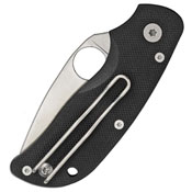 Spyderco Cat Plain Edge Folding Knife - Black