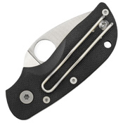 Spyderco Chicago Plain Edge Folding Knife - Black