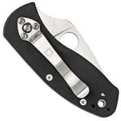 Spyderco Ambitious Black G-10 Handle Folding Blade Knife