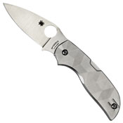 Chaparral Titanium Handle Plain Edge Folding Blade Knife