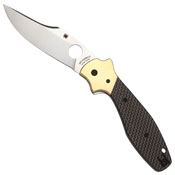 Spyderco Schempp Bowie Clip-Point Blade Folding Knife