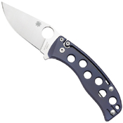 PITS Titanium Handle Folding Knife - Blue