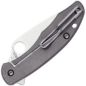 Mantra 4.14 Inch Titanium Handle Folding Blade Knife