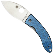 Lil' Lum Bamboo-Leaf-Shaped Blade Folding Knife - Blue