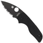 Lil' Native Black Blade Compression Lock Folding Knife