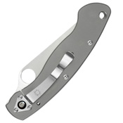 Spyderco Military Model Titanium Plain Edge Folding Knife