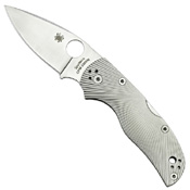 Spyderco Native5 Fluted Titanium Plain Edge Folding Knife