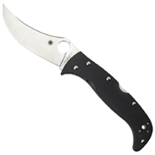 Spyderco Chinook 4 Black G-10 Handle Folding Blade Knife