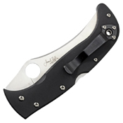 Spyderco Chinook 4 Black G-10 Handle Folding Blade Knife