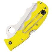 Spyderco Assist Salt Yellow FRN Handle Folding Knife