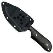 Spyderco Steet Beat Black Micarta Plain Edge Fixed Blade Knife