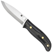 Spyderco Bushcraft G-10 Plain Edge With Leather Sheath Fixed Blade Knife